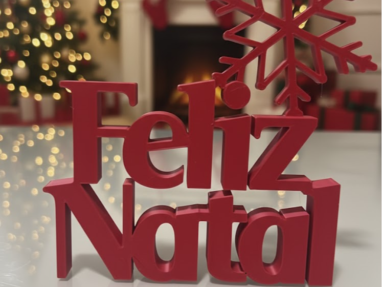 Placa Feliz natal